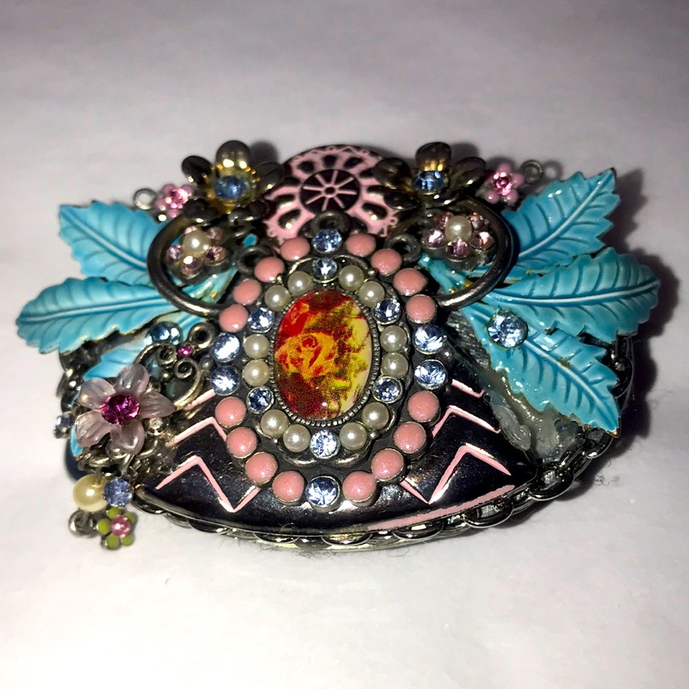 Vintage Handmade Embellished Belt Buckle